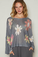 Flower Knit Top-0