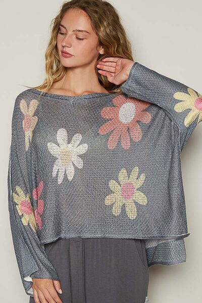 Flower Knit Top-1