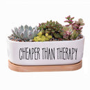 Message in a Planter - 7" Oval-0