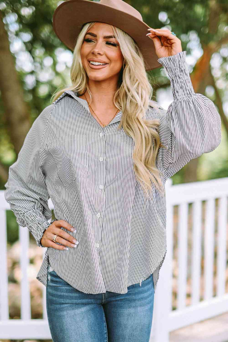 Fernanda Lantern Sleeve Shirt-15