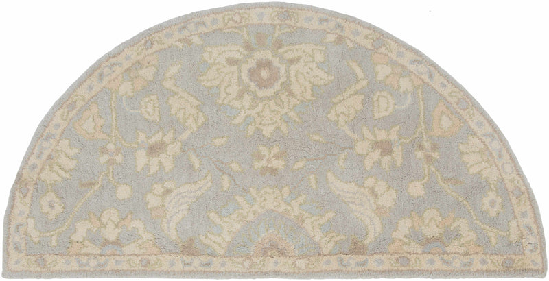 Copen Beige Floral Wool Rug-5