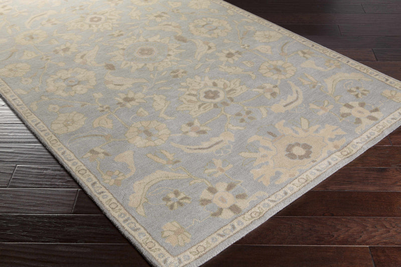 Copen Beige Floral Wool Rug-4