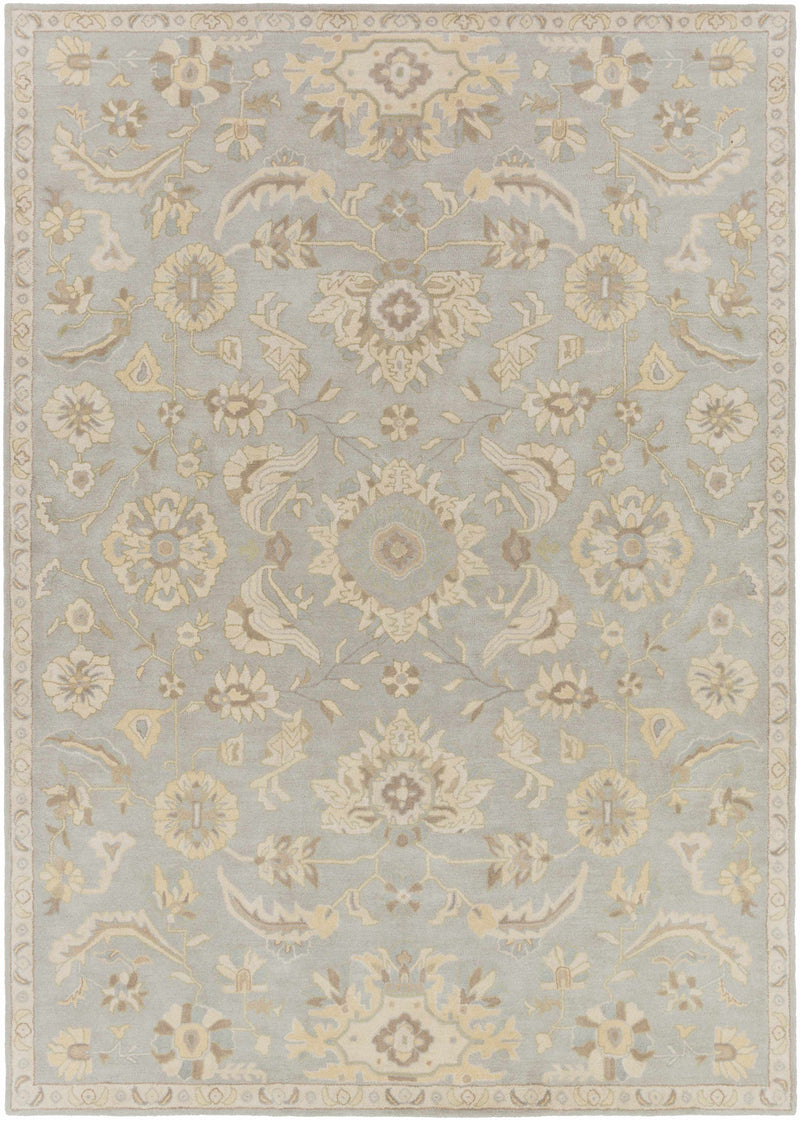 Copen Beige Floral Wool Rug-13