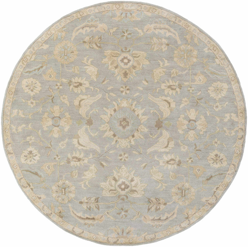 Copen Beige Floral Wool Rug-7