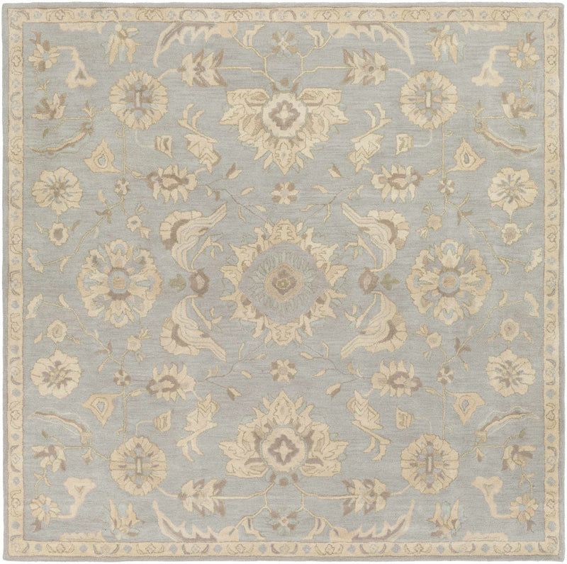 Copen Beige Floral Wool Rug-8