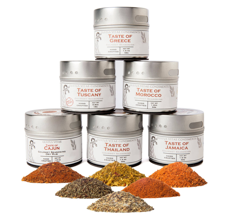 Cuisines of the World Gourmet Seasonings Collection - 6 Tins-0