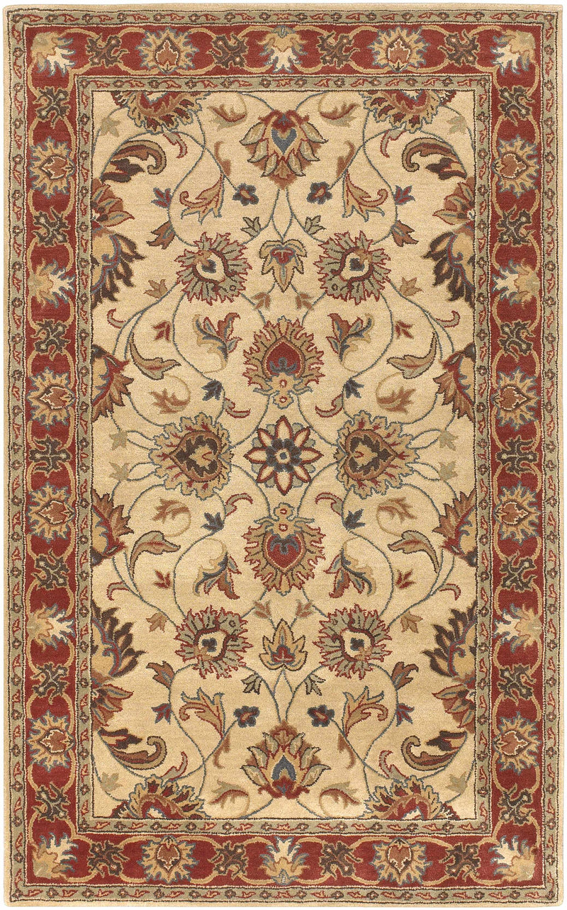 Cherryfield Hand Tufted Brown & Rust 1001 Wool Rug-12