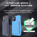 Hard Back Phone Case with ID Credit Card Slot Holder Wallet Case for iPhone13 / 13 Pro or iPhone 13 Pro Max-1