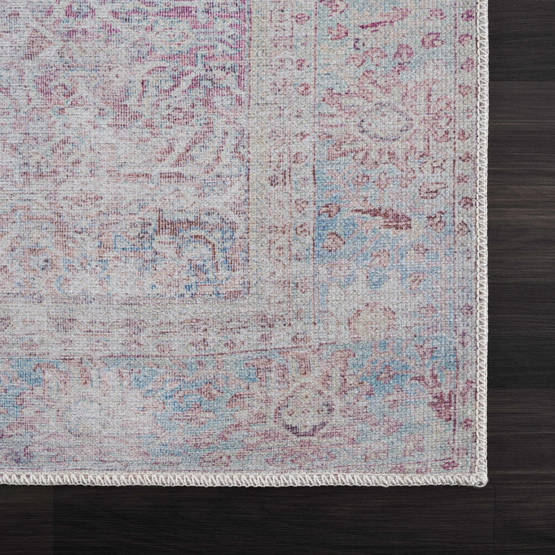 Sample Blush Dare Faded Vintage Washable Area Rug-0