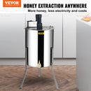 VEVOR Electric Honey Extractor, 4/8 Frames Honey Spinner Extractor, Stainless Steel
