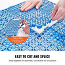 VEVOR Interlocking Tile 50PCS Blue, Drainage Tiles 12" x 12" Splicing, Soft PVC Interlocking Drainage Floor Tiles