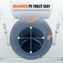 VEVOR Commode Chair, Bedside Commode with Wider Toilet Seat, 7-Level Adjustable Height