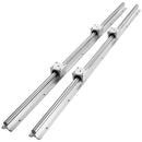 VEVOR Linear Guide Rail Set, SBR12 1000mm, 2 PCS 39.4 in/1000 mm SBR12 Guide Rails and 4 PCS