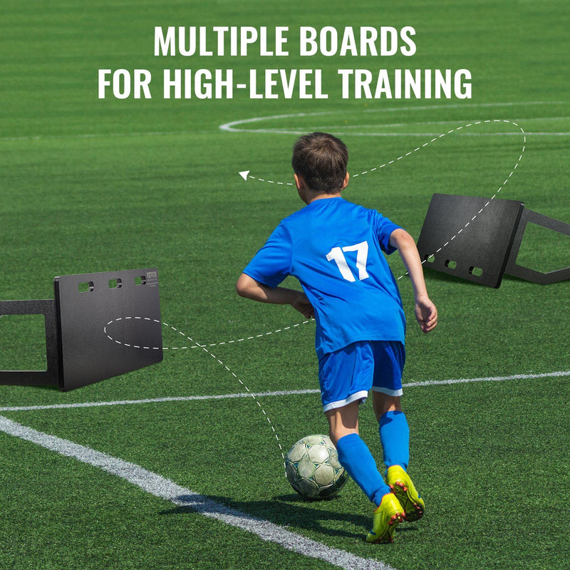 VEVOR Soccer Rebounder Board, 40"X16" Portable Soccer Wall with 2 Angles Rebound