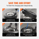 VEVOR Truck Tire Changer Mount Demount 22.5-24.5 in Radial Bias Ply/Tubeless Tire