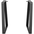 VEVOR 16 inch Trapezoid Steel Table Legs, Replacement Furniture Legs Set of 2 for DIY Coffee Tables