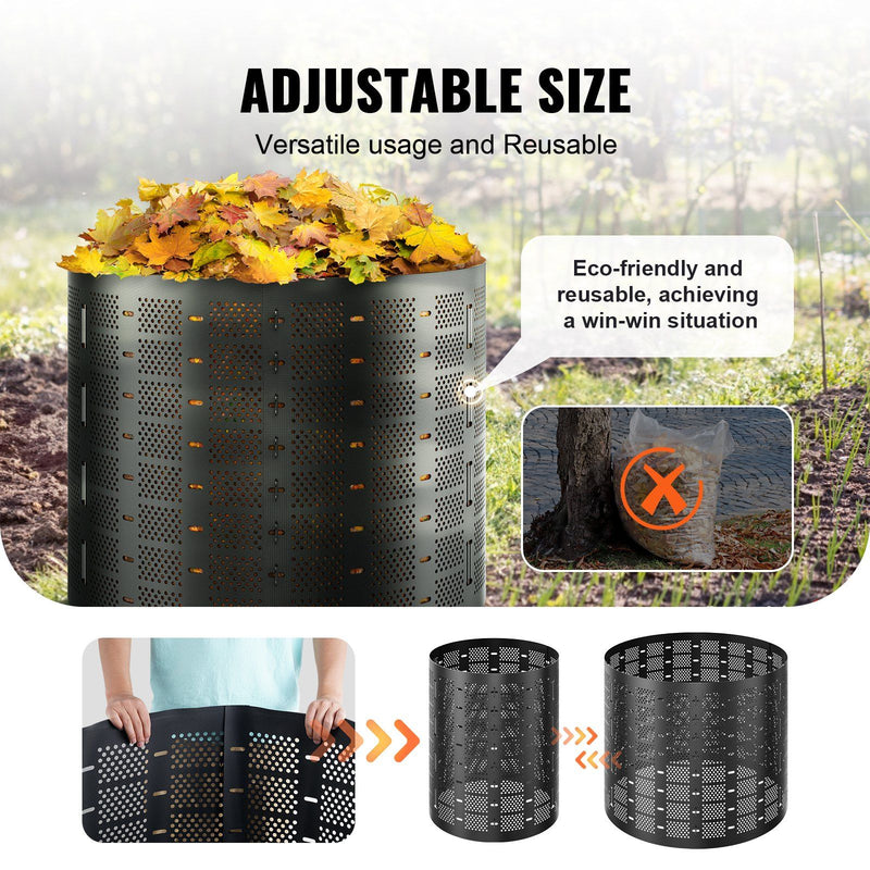 VEVOR Compost Bin 220 Gallon, Outdoor Expandable Composter