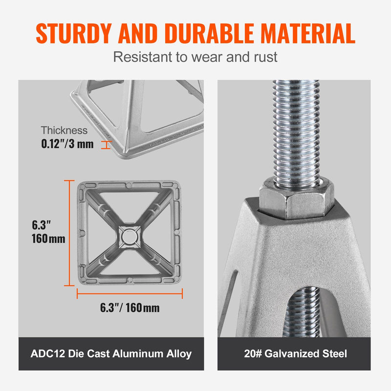 VEVOR RV Stabilizer Jacks, 4 Pack Aluminum RV Leveling Jacks, RV Stack Jacks for RV Travel Trailer Camper