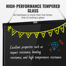 VEVOR LED Message Writing Board, 32"x24" Illuminated Erasable Lighted Chalkboard, Neon Effect