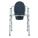VEVOR Commode Chair, Bedside Commode with Wider Toilet Seat, 7-Level Adjustable Height