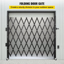 VEVOR Single Folding Security Gate, 7.1' H x 7.1' W (85 x 85 inch) Folding Door Gate