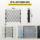 VEVOR Single Folding Security Gate, 7.1' H x 7.1' W (85 x 85 inch) Folding Door Gate
