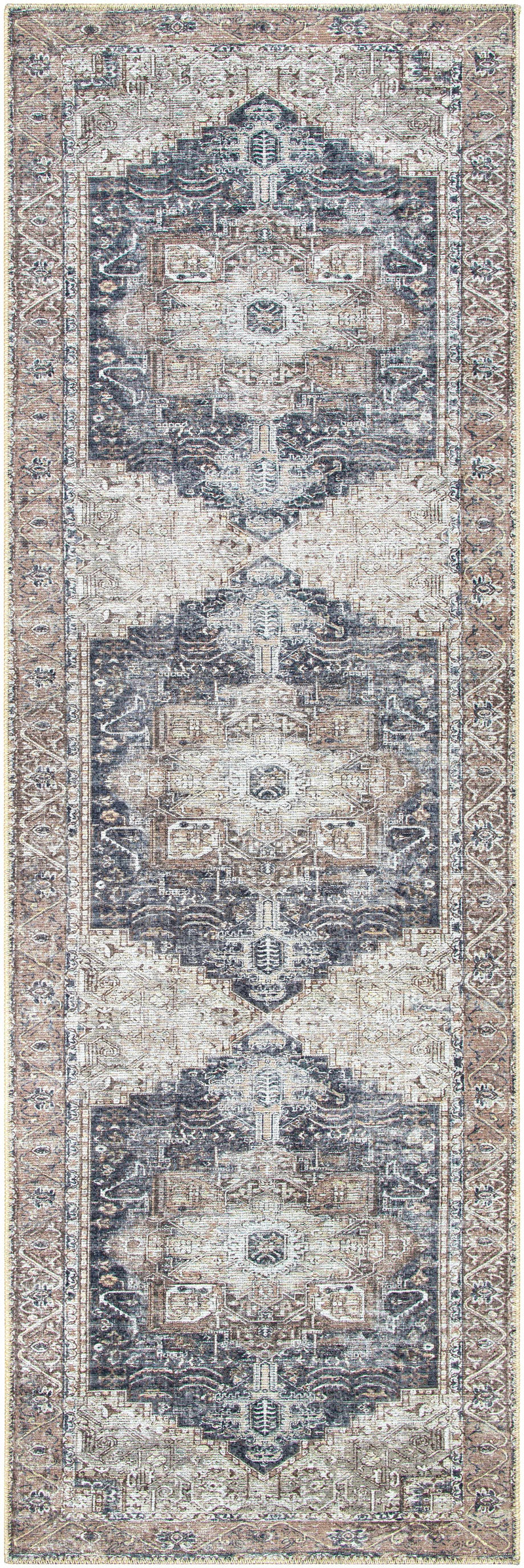 Beige Rosman Washable Area Rug-5