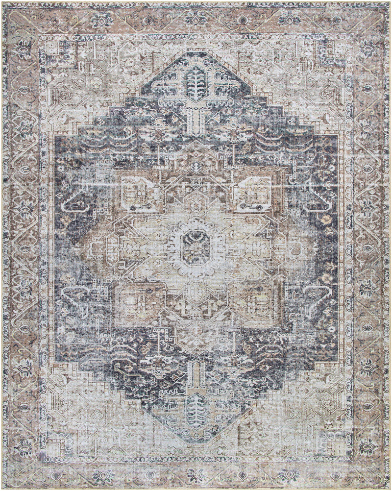 Beige Rosman Washable Area Rug-6