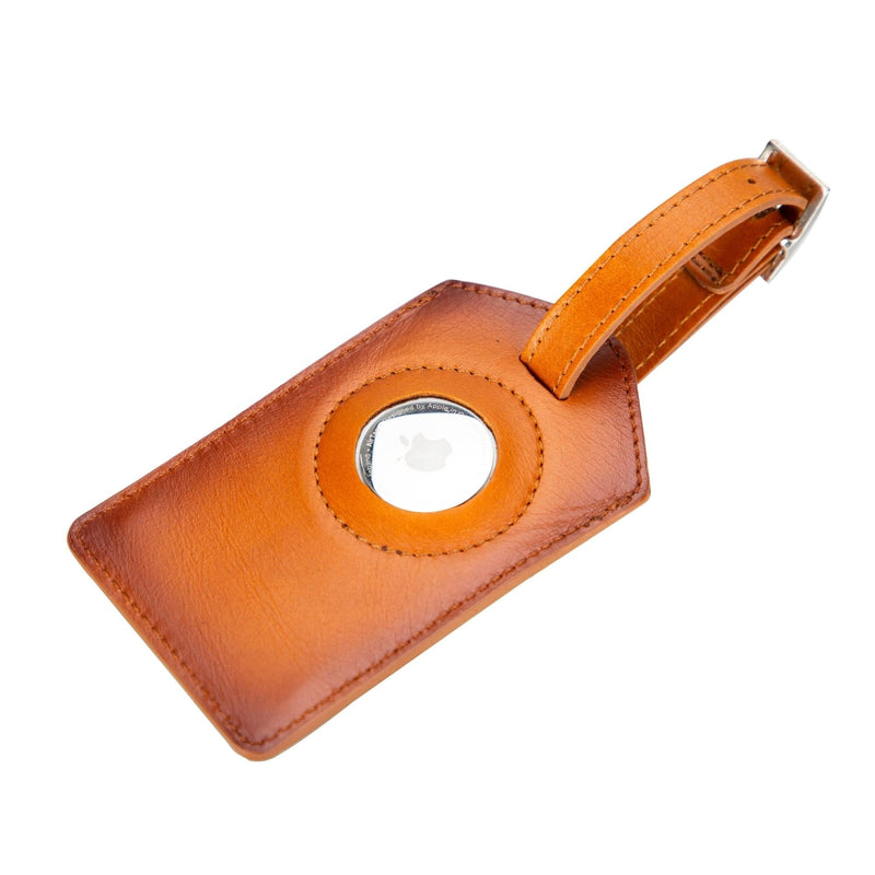 Estes Genuine Leather Luggage Tag with AirTag Slot-2