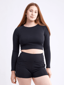 Long-Sleeve Crop Top-2