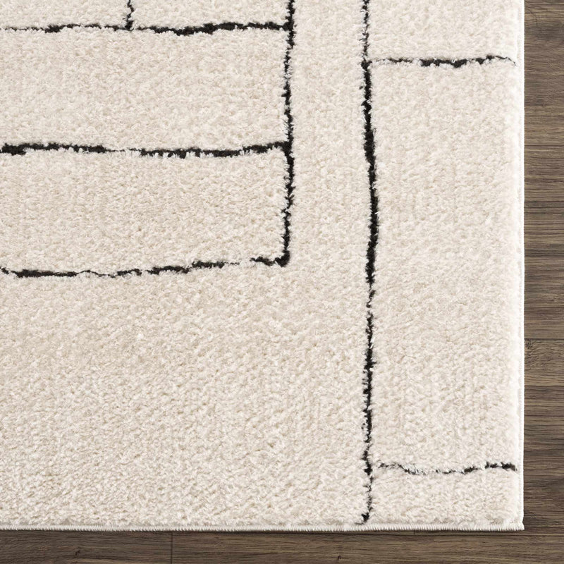 Sample Keats Black & White Area Rug-0