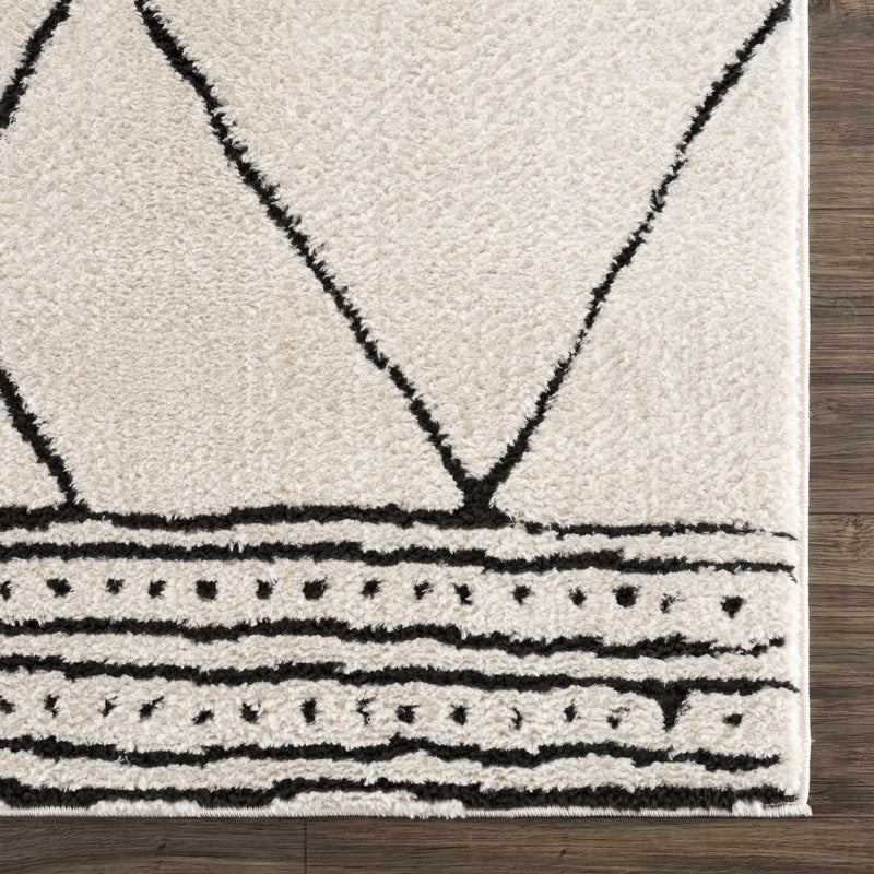 Sample Keone Black & White Area Rug-0