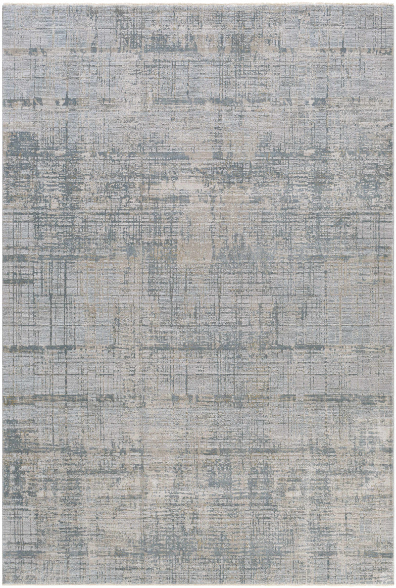 Fallin Gray Abstract Striped Area Carpet-7