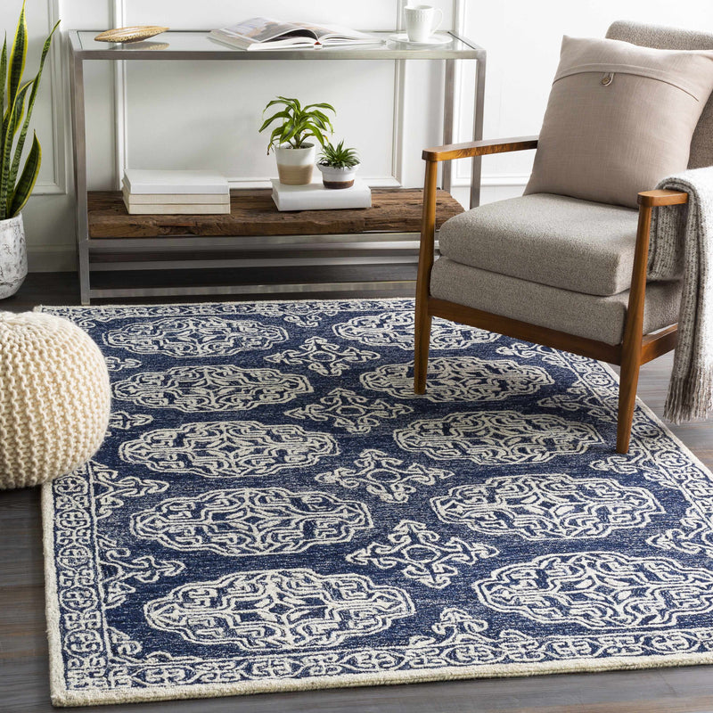 Glenoma Blue Regency Wool Rug-1