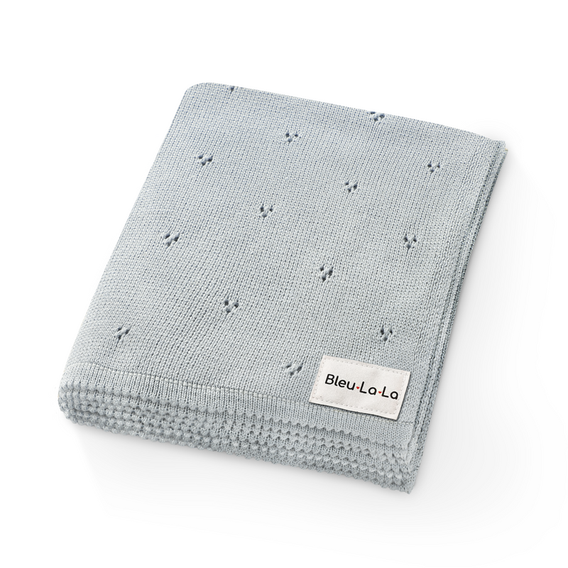 Organic Pointelle Luxury Knit Swaddle Blanket-7