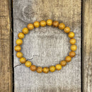 Union - Yellow Sandalwood Mala Beaded Bracelet-3