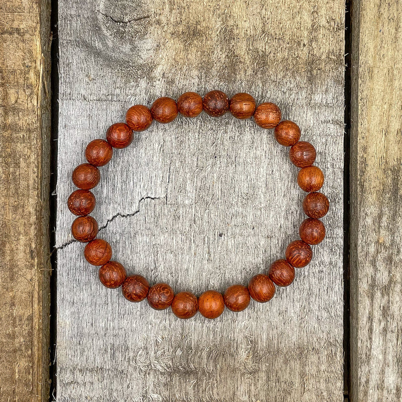 Union - Red Rosewood Mala Beaded Bracelet-3