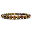 Union - Tiger Eye Gemstone Beaded Bracelet-0