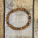 Union - Dark Brown Sandalwood Mala Beaded Bracelet-3