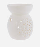 White Medallion Wax Melt Essential Oil Warmer-1