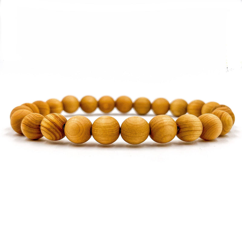 Union - Cedar Wood Mala Beaded Bracelet-0