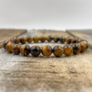 Union - Tiger Eye Gemstone Beaded Bracelet-1