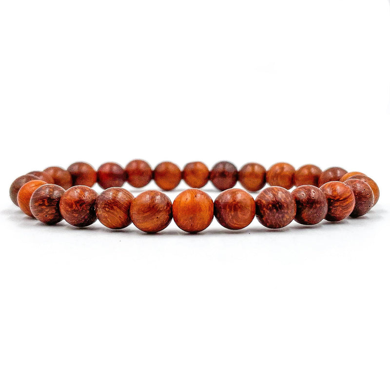 Union - Red Rosewood Mala Beaded Bracelet-0