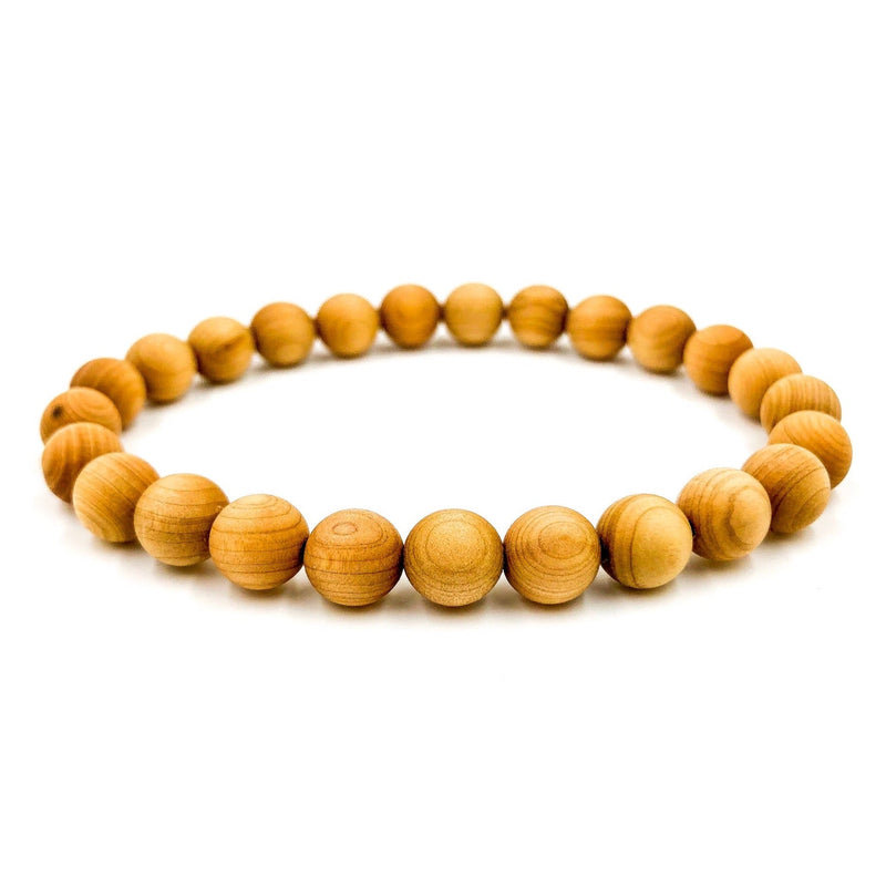 Union - Cedar Wood Mala Beaded Bracelet-4