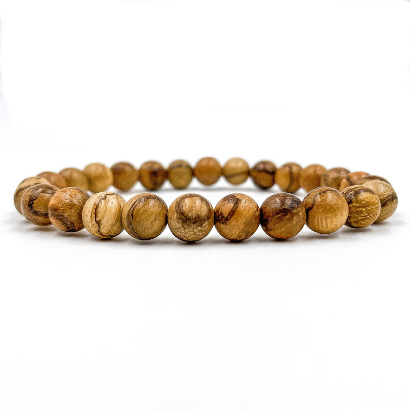 Union - Light Brown Sandalwood Mala Beaded Bracelet-0