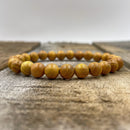 Union - Yellow Sandalwood Mala Beaded Bracelet-1