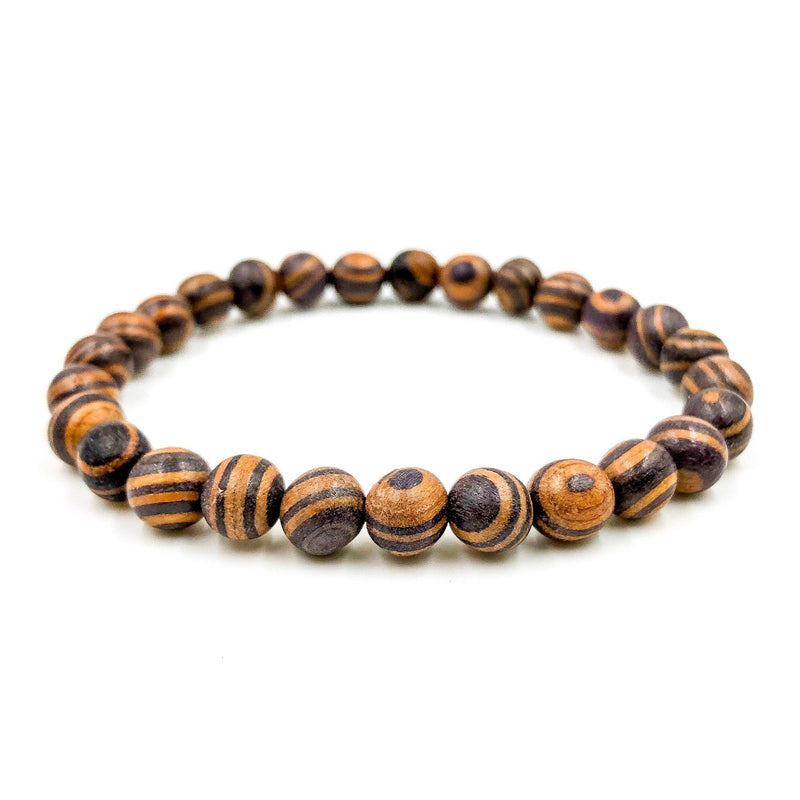 Union - Zebra Rosewood Mala Beaded Bracelet-4