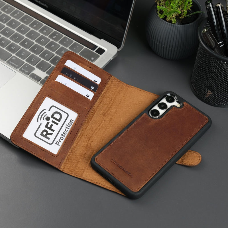 Leather Samsung Galaxy S25 Plus Wallet Case | Buffalo ( Pre-Sale )-3