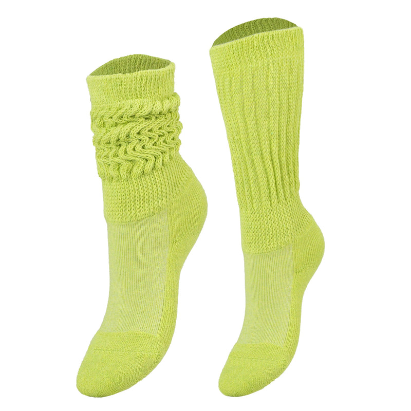 1 Pair - Kids Slouch Socks Knee High Long Cotton Scrunch Socks 3 to 15 Years Old-0