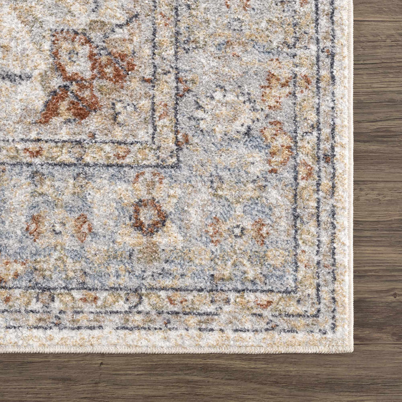 Sample Emke Cream Washable Area Rug-0